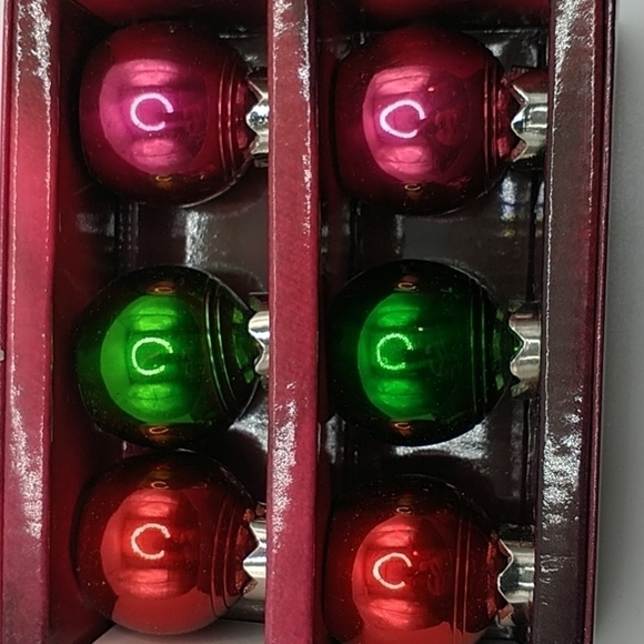 Linens N Things Set of Six Christmas Ornament Placecard Holders with Bla… - Picture 6 of 9